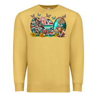 Antique Gold easter easter eggs Premium Sweatshirt - CowhideDigitalArt