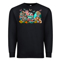 Black easter easter eggs Premium Sweatshirt - CowhideDigitalArt