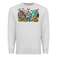 Dove Grey easter easter eggs Premium Sweatshirt - CowhideDigitalArt