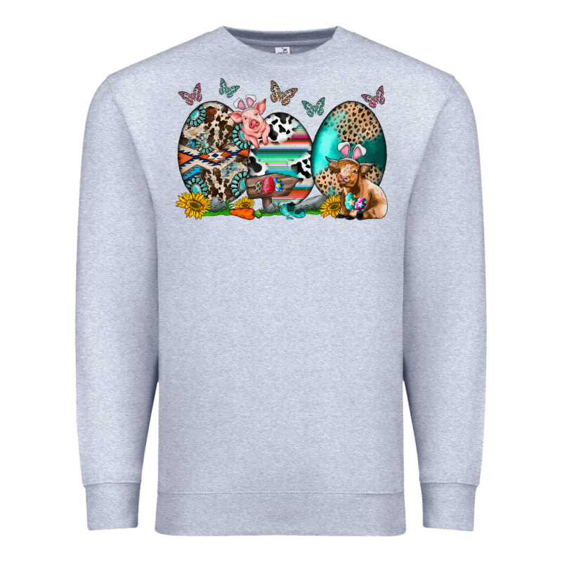Easter Easter Eggs Premium Sweatshirt by CowhideDigitalArt | Teevron
