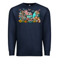 Navy easter easter eggs Premium Sweatshirt - CowhideDigitalArt