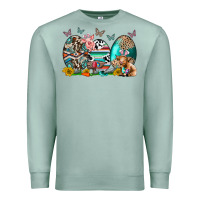 Seafoam easter easter eggs Premium Sweatshirt - CowhideDigitalArt