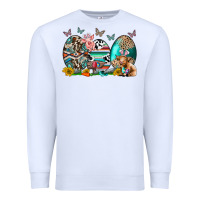 White easter easter eggs Premium Sweatshirt - CowhideDigitalArt