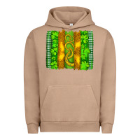 Pigment Burro saint patricks horseshoe shamrock leopard glitter brushstroke Urban Hoodie - Artiststas
