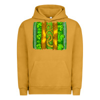 Pigment Peanut Butter saint patricks horseshoe shamrock leopard glitter brushstroke Urban Hoodie - Artiststas