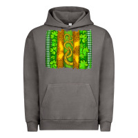 Pigment Tornado saint patricks horseshoe shamrock leopard glitter brushstroke Urban Hoodie - Artiststas