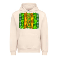 Sandshell saint patricks horseshoe shamrock leopard glitter brushstroke Urban Hoodie - Artiststas