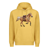Antique Gold horse body Premium Hoodie - RanaPortraitStore