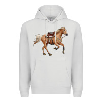 Dove Grey horse body Premium Hoodie - RanaPortraitStore