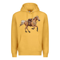 Mustard horse body Premium Hoodie - RanaPortraitStore