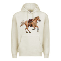 Oatmeal Heather horse body Premium Hoodie - RanaPortraitStore