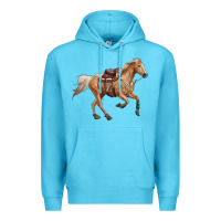 Ocean Blue horse body Premium Hoodie - RanaPortraitStore