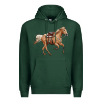 Sports Green horse body Premium Hoodie - RanaPortraitStore