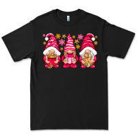 Black Pink Christmas gnomes Premium Tee - NancyCooperArtShop