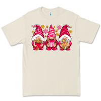 Bone Pink Christmas gnomes Premium Tee - NancyCooperArtShop
