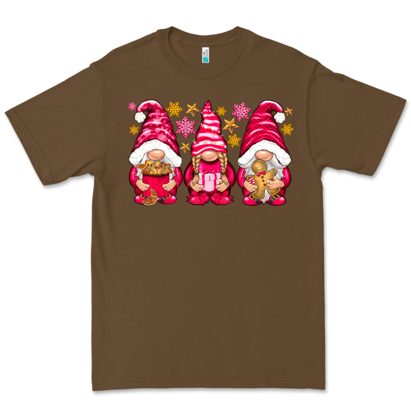 Pink Christmas Gnomes Premium Tee by NancyCooperArtShop | Teevron