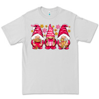 Dove Grey Pink Christmas gnomes Premium Tee - NancyCooperArtShop
