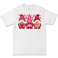 White Pink Christmas gnomes Premium Tee - NancyCooperArtShop