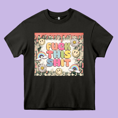 Fuck This Shit Heavy Core Tee Designed By Maliassmallbusiness
