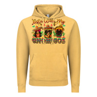 Vintage Mustard fiesta with my gnomigos Vintage Hoodie - texasbilliewilder
