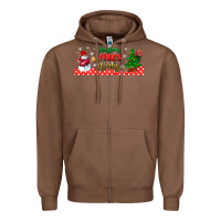 Chestnut christmas vibes only libbey glass Zipper Hoodie - BundleAndBundleShop