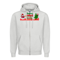 Dove Grey christmas vibes only libbey glass Zipper Hoodie - BundleAndBundleShop