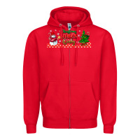 Red christmas vibes only libbey glass Zipper Hoodie - BundleAndBundleShop