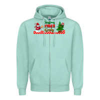 Seafoam christmas vibes only libbey glass Zipper Hoodie - BundleAndBundleShop