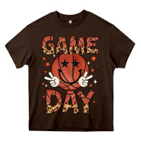 Chocolate Brown game day Heavy Core Tee - MaliasSmallBusiness
