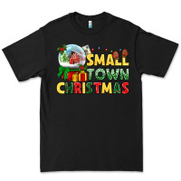 Black Small town Christmas Premium Tee - NancyCooperArtShop