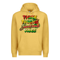 Antique Gold thick thighs juneteenth vibes Premium Hoodie - FaDigitalArtStudio