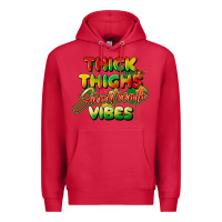 Cardinal thick thighs juneteenth vibes Premium Hoodie - FaDigitalArtStudio