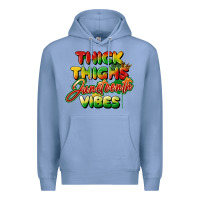 Colony Blue thick thighs juneteenth vibes Premium Hoodie - FaDigitalArtStudio