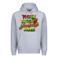 Heather Grey thick thighs juneteenth vibes Premium Hoodie - FaDigitalArtStudio
