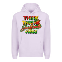 Lilac thick thighs juneteenth vibes Premium Hoodie - FaDigitalArtStudio