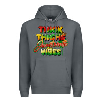 Rock thick thighs juneteenth vibes Premium Hoodie - FaDigitalArtStudio