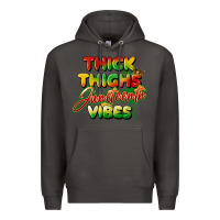 Smoke thick thighs juneteenth vibes Premium Hoodie - FaDigitalArtStudio