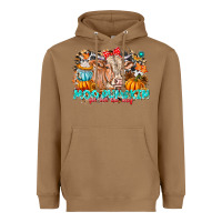 Toasted Coconut Moo Pumpkin Get Out The Way Heavyweight Hoodie - CowhideDigitalArt