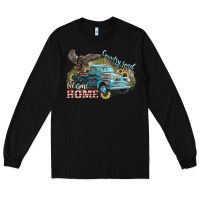 Black Truck USA country road take me home 4th of july Long Sleeve Tee - HowdyJamesFarm