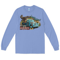 Colony Blue Truck USA country road take me home 4th of july Long Sleeve Tee - HowdyJamesFarm