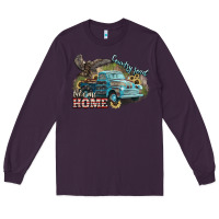 Plum Truck USA country road take me home 4th of july Long Sleeve Tee - HowdyJamesFarm