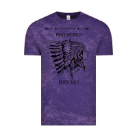 Cloud Purple A Feathered indians tyler darling childers art gift for fans Vintage Tee - tuanDangUi