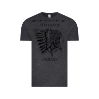 Vintage Black A Feathered indians tyler darling childers art gift for fans Vintage Tee - tuanDangUi