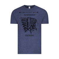 Vintage Denim A Feathered indians tyler darling childers art gift for fans Vintage Tee - tuanDangUi