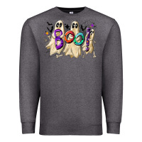 Charcoal Heather boo Premium Sweatshirt - CowhideDigitalArt