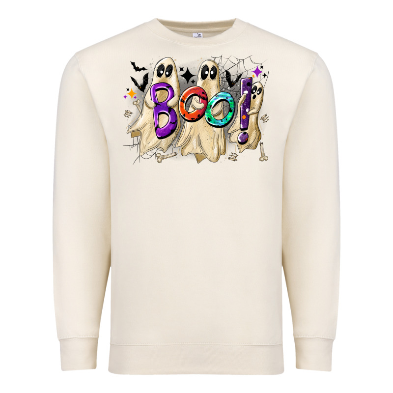 Boo Premium Sweatshirt by CowhideDigitalArt | Teevron