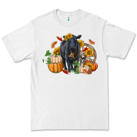 White Fall black angus Premium Tee - RanaPortraitStore