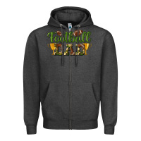 Charcoal Heather football dad Zipper Hoodie - BundleAndBundleShop