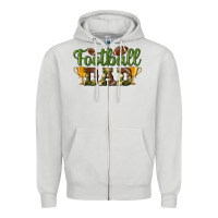 Dove Grey football dad Zipper Hoodie - BundleAndBundleShop