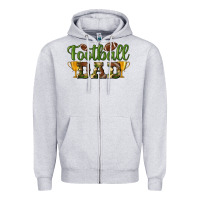 Heather Grey football dad Zipper Hoodie - BundleAndBundleShop